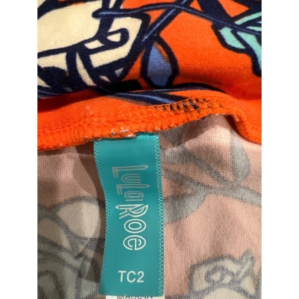 Lularoe FLORAL LEGGINGS - SIZE TC2 - Picture 3 of 3